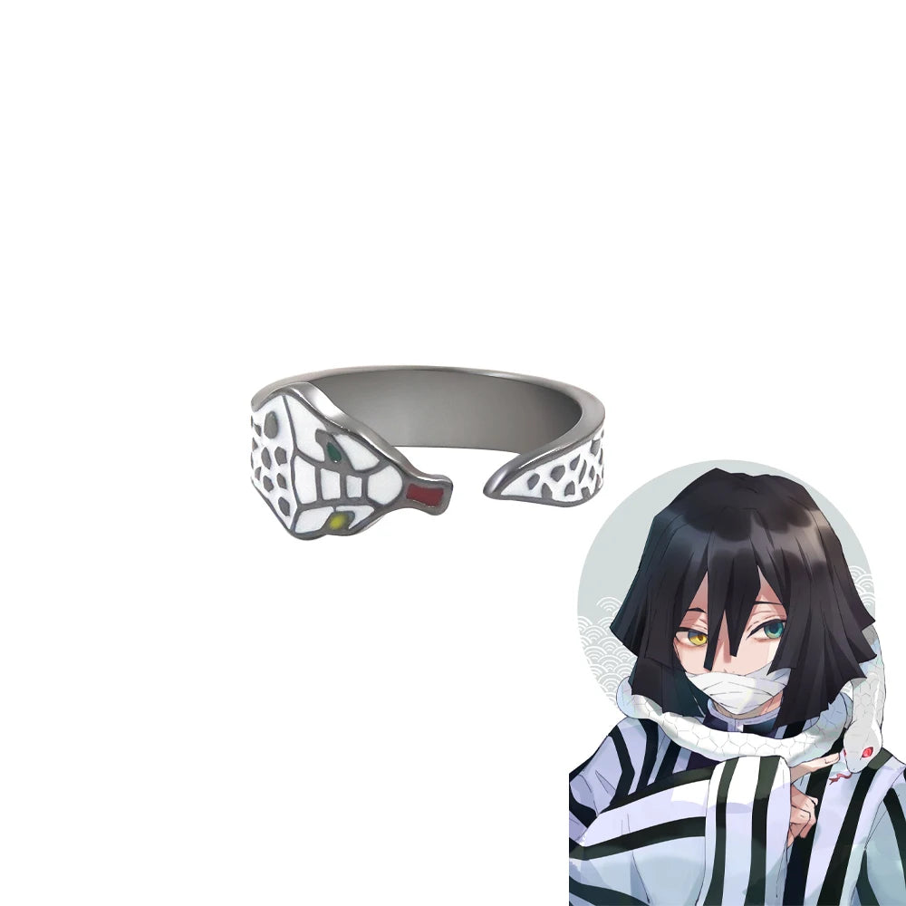 Demon Slayer Cosplay Ring – Adjustable Kimetsu no Yaiba Anime Accessory