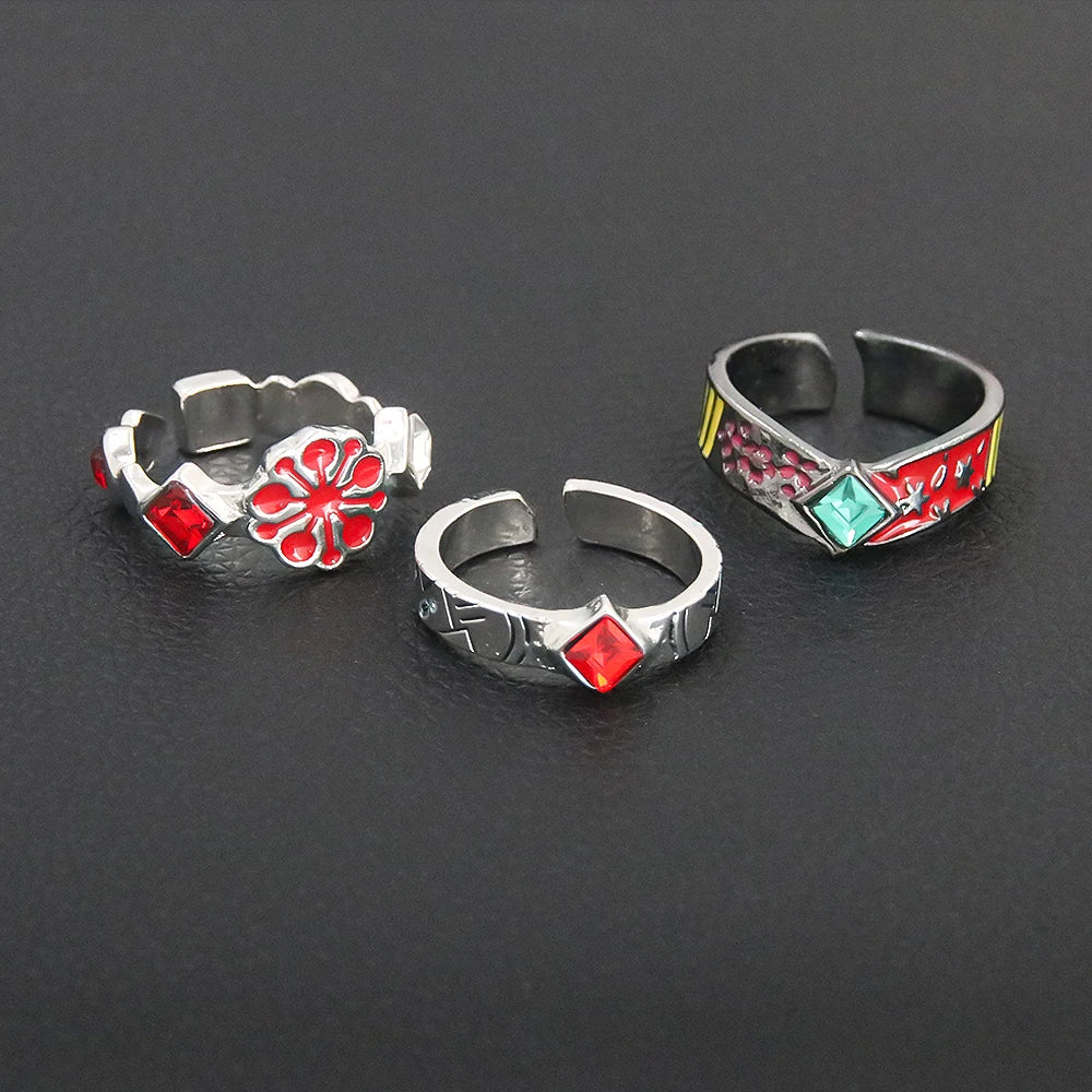 Demon Slayer Cosplay Ring – Adjustable Kimetsu no Yaiba Anime Accessory