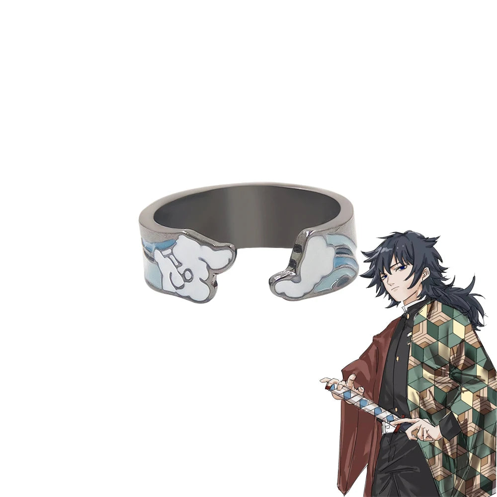 Demon Slayer Cosplay Ring – Adjustable Kimetsu no Yaiba Anime Accessory